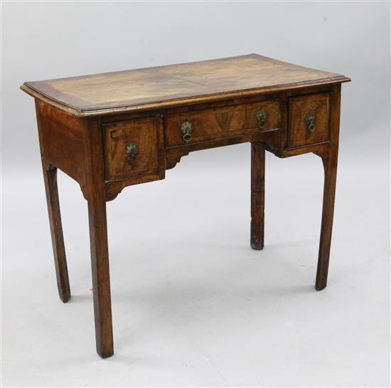 An early Georgian mahogany lowboy, W.3ft D.1ft 8in. H.2ft 5in.